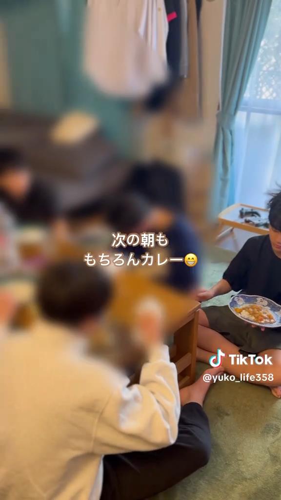 中学生男子6人のお泊り会
