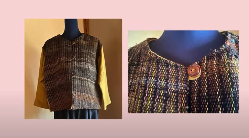 裂き織ジャケット