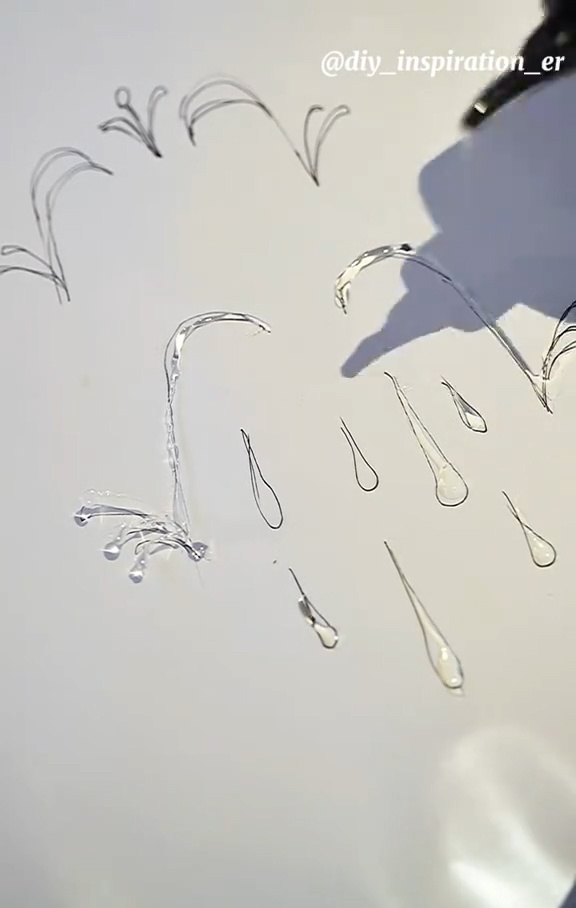 水滴のデザインも個別に作成