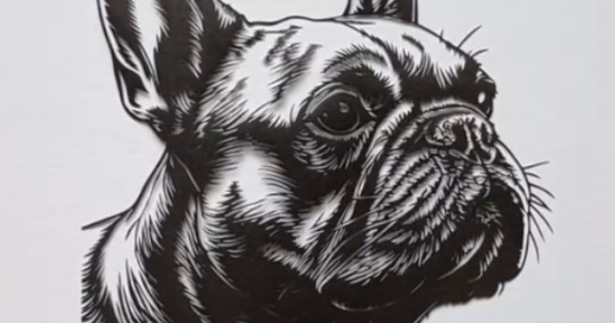 精巧なワンコのイラストだと思ったら……　驚きの“作品”に「めぇーーーっちゃすごっ」「わー！神業！」と称賛の声（1/2） | カルチャー・アート ねとらぼ
