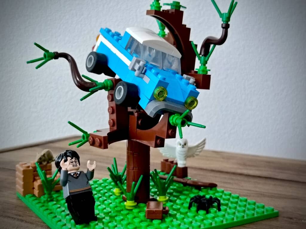 再現された暴れ柳のシーン