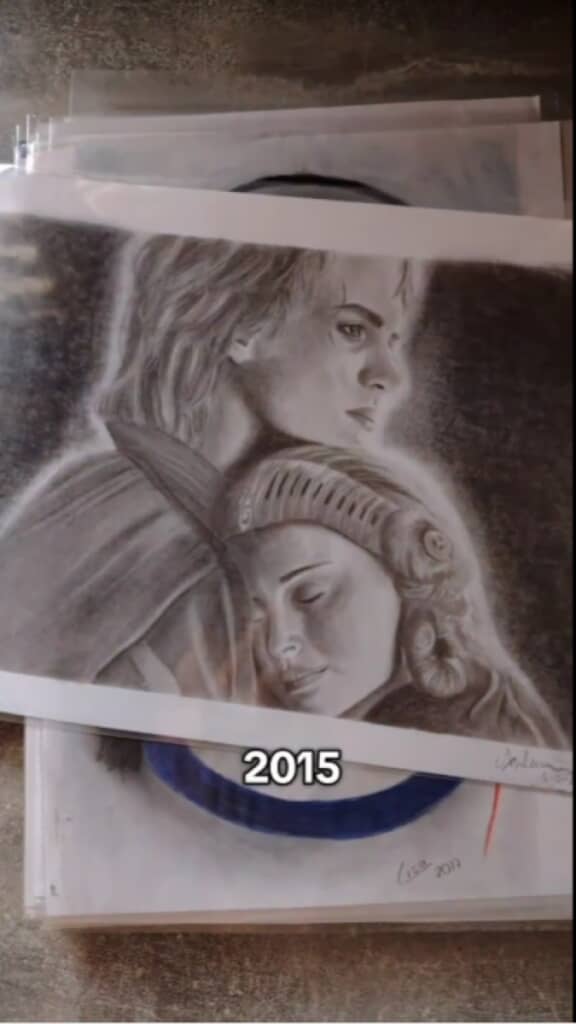 2015年に描いた映画「スター・ウォーズ」の絵