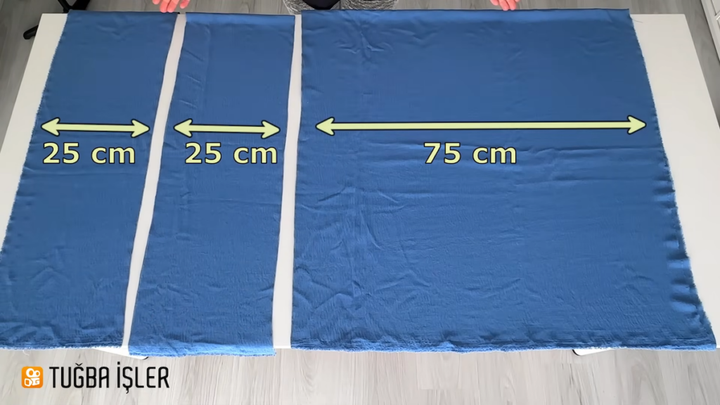 使うのは幅125cmの大きな1枚の布