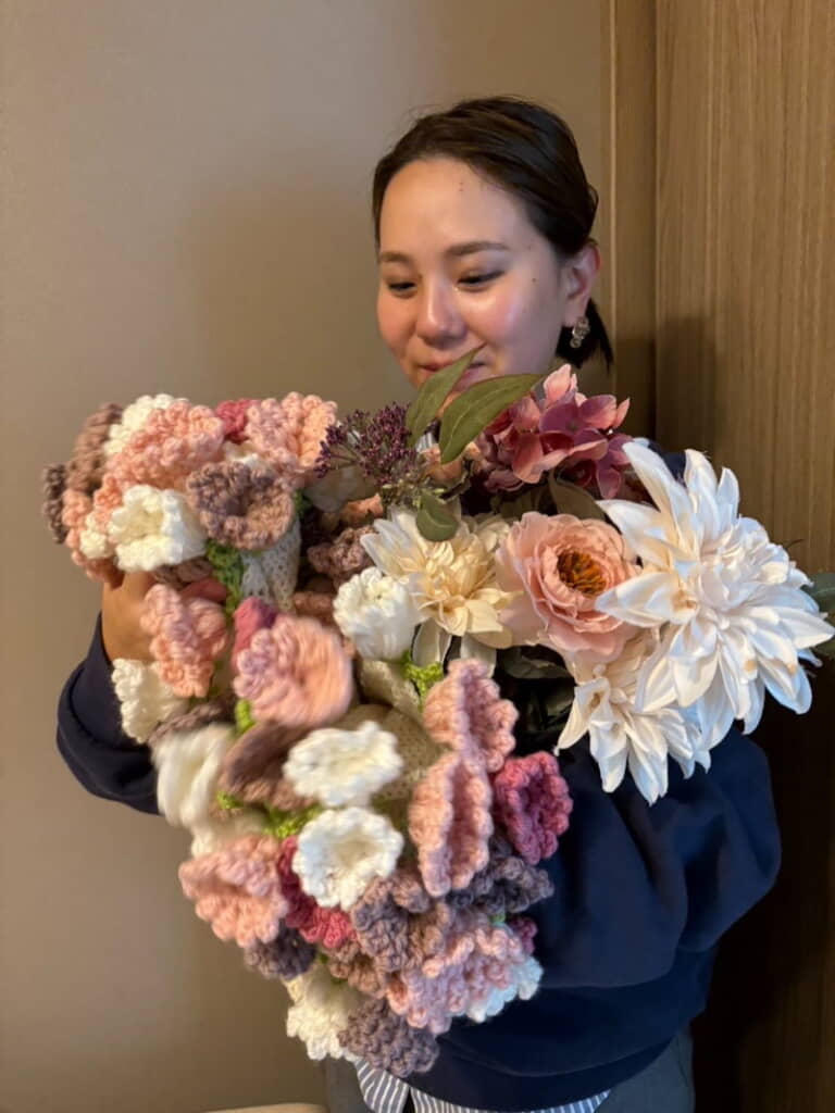 実は編み物です
