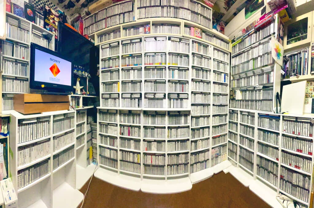PS1ソフトをコンプリートしたコレクション部屋