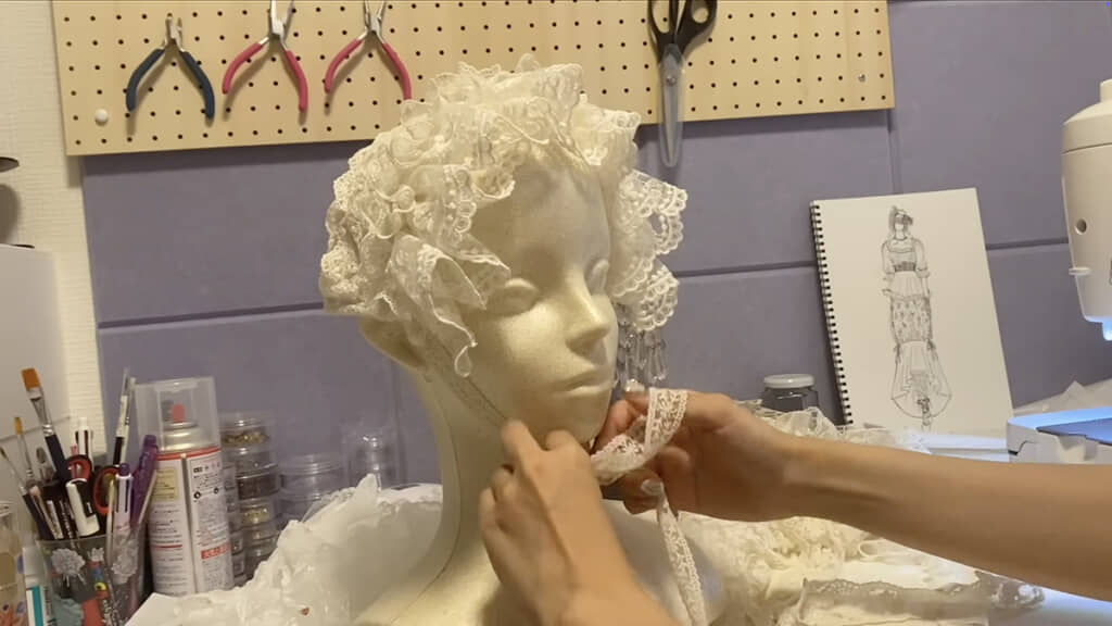 リクエストの“赤ちゃんのような帽子”