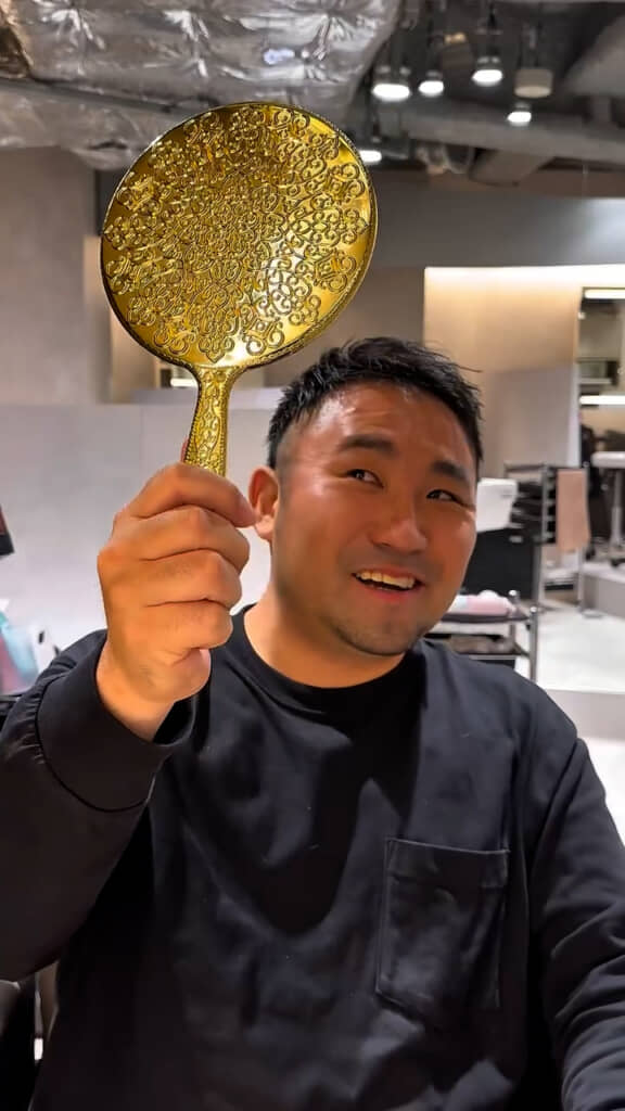 大満足のパパさん