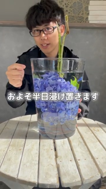 半日から1日は水につける