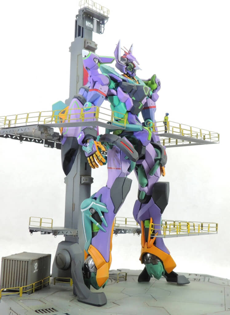 初登場時の構図が初号機そっくりと話題の場面を再現