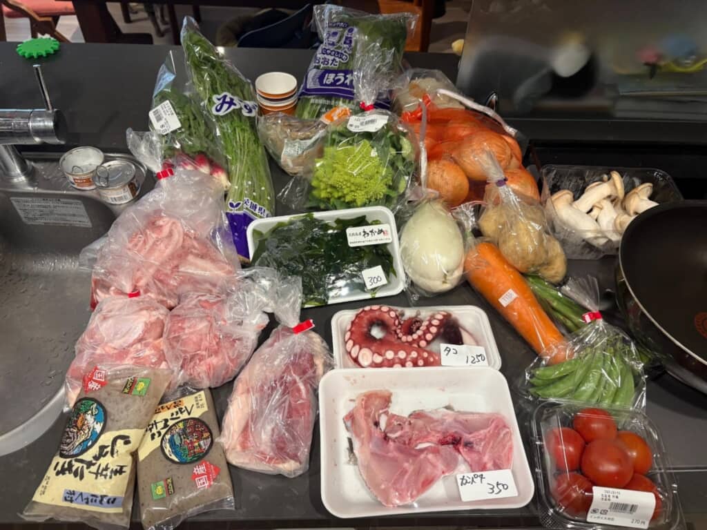 これから90分で料理される食材達（ビフォー）