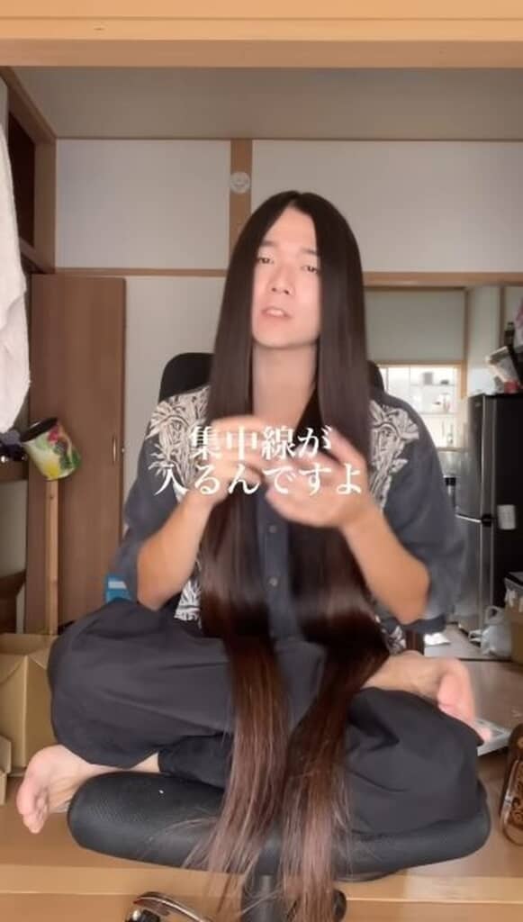 超ロン毛男性のあるある