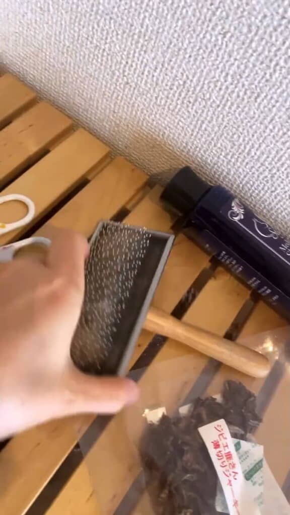 大きなブラシも