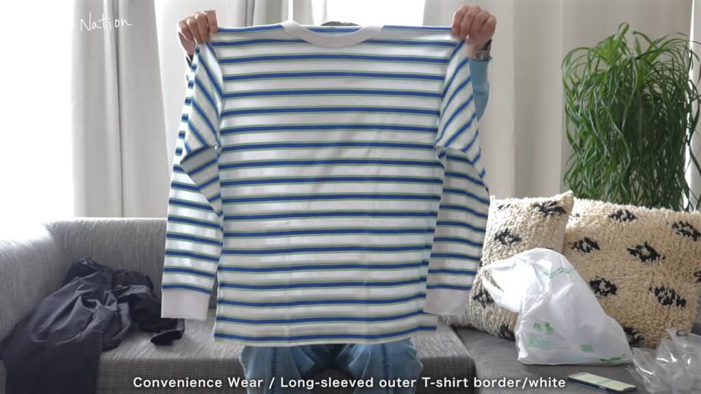 長袖アウターシャツ