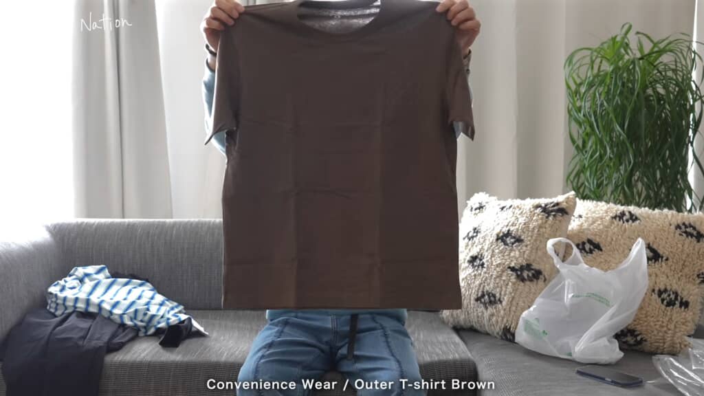ブラウン アウターTシャツ