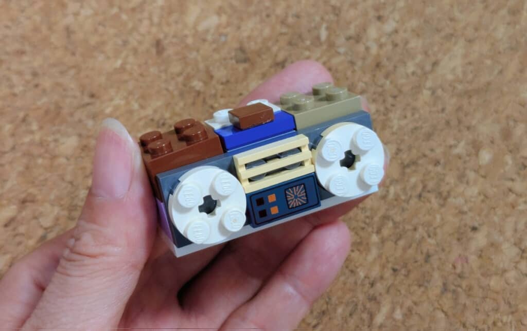 レゴで作ったラジカセ