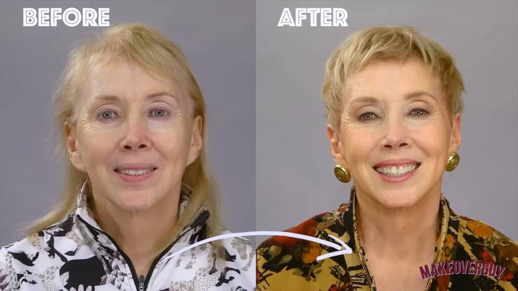 3度の手術を経験した71歳女性のプロのメイク＆ヘアカットで若返り