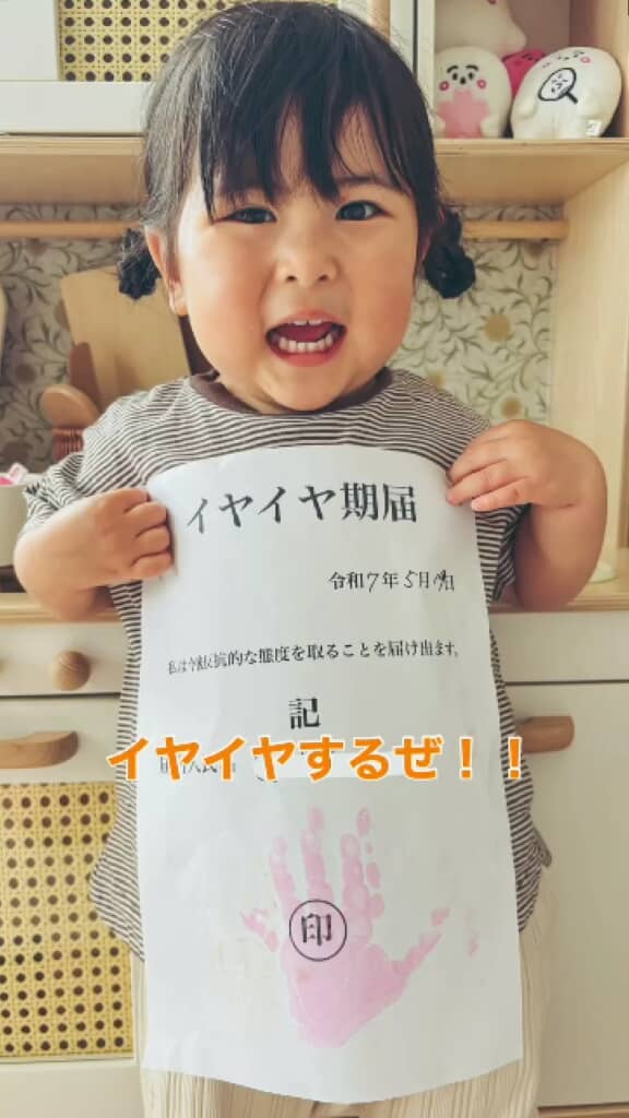正式にイヤイヤ期を申請した娘ちゃん