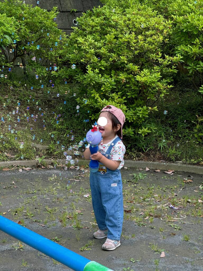 全力で遊ぶ娘ちゃん