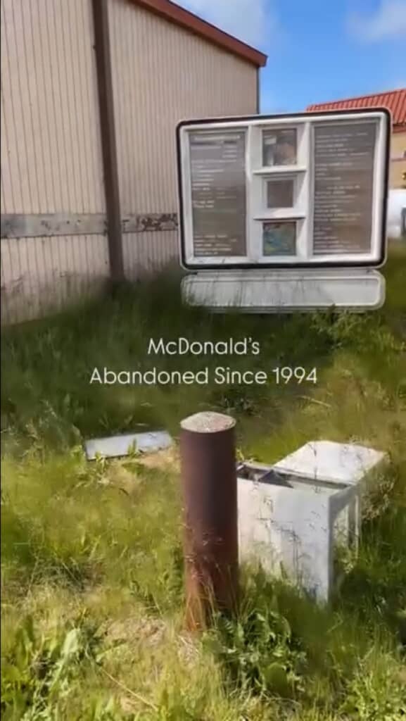 1994年に閉店したマクドナルド