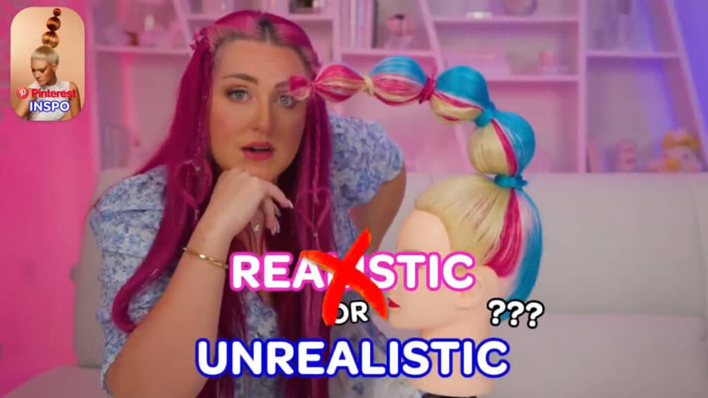 なかには再現が難しいスタイルも（画像はYouTubeチャンネル「HopeScope」より引用）