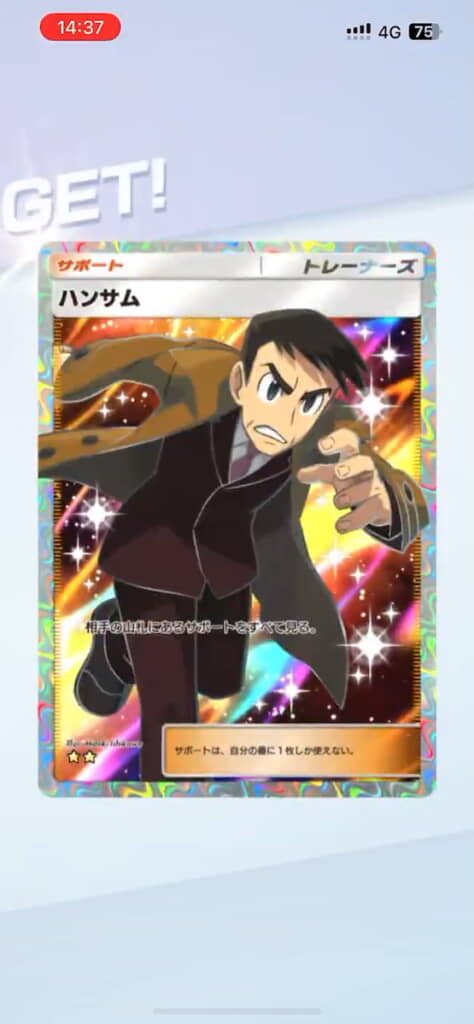 ……「ハンサム」じゃねーか！