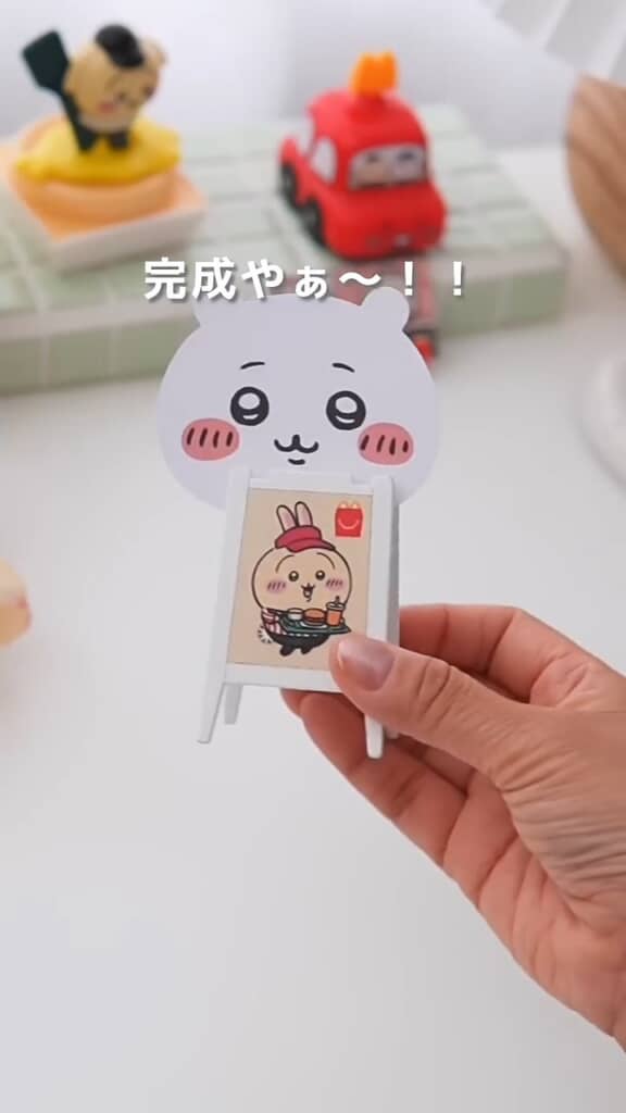 うさぎが出迎えてくれるメモスタンドが完成！