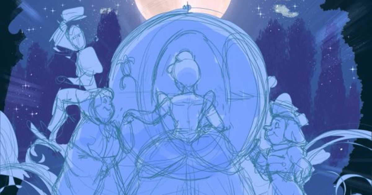 ふと思いついて描いた“シンデレラの下描き”が16日後……「天才か