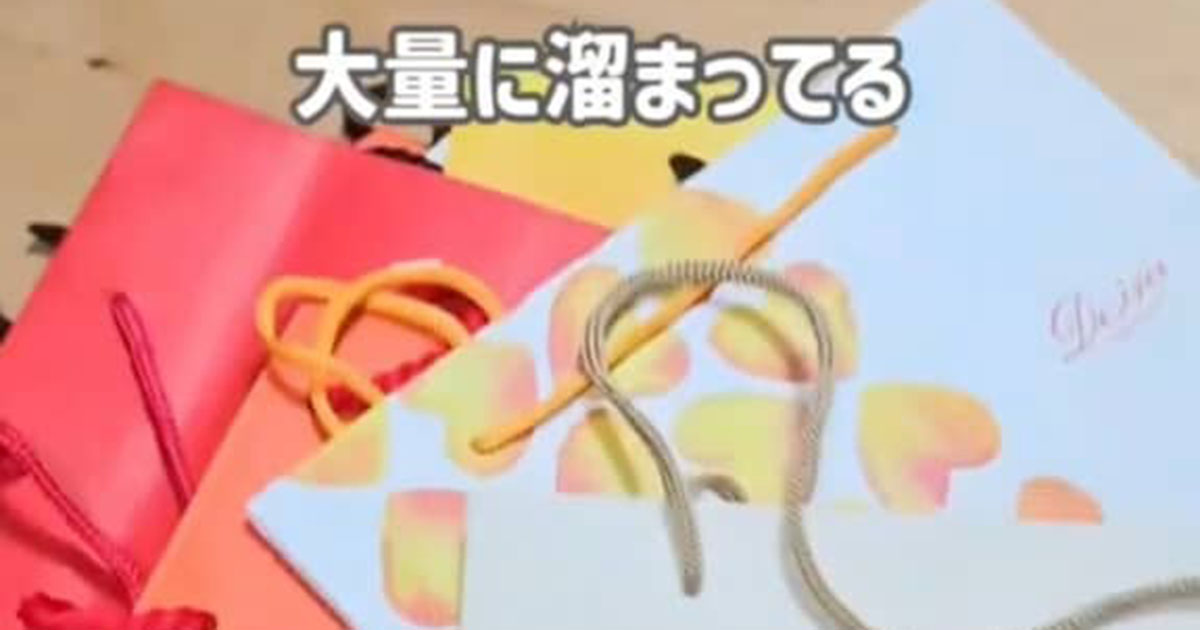 家にたまりがちな紙袋→ちょこっと切って折るだけで……　目からウロコの天才アイデアに「いい考え」「インテリアっぽくて良い」（1/2） | ライフハック ねとらぼ