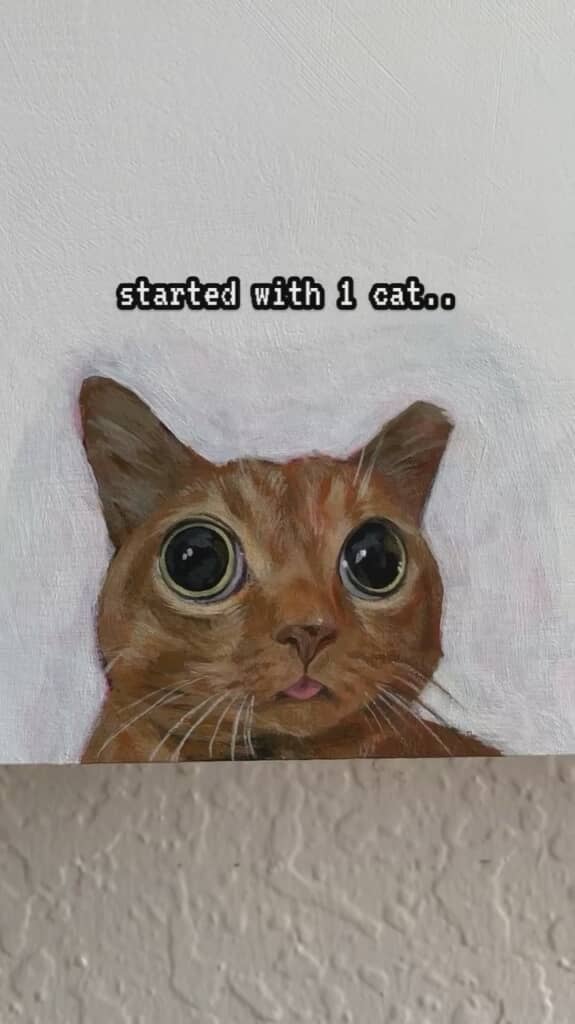 この猫ちゃんから始まった絵画