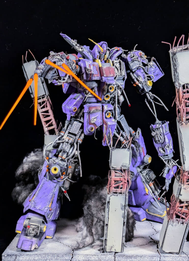 半壊してもなお、ジュドーのZZガンダムへ襲いかかるサイコ・ガンダムMk-II