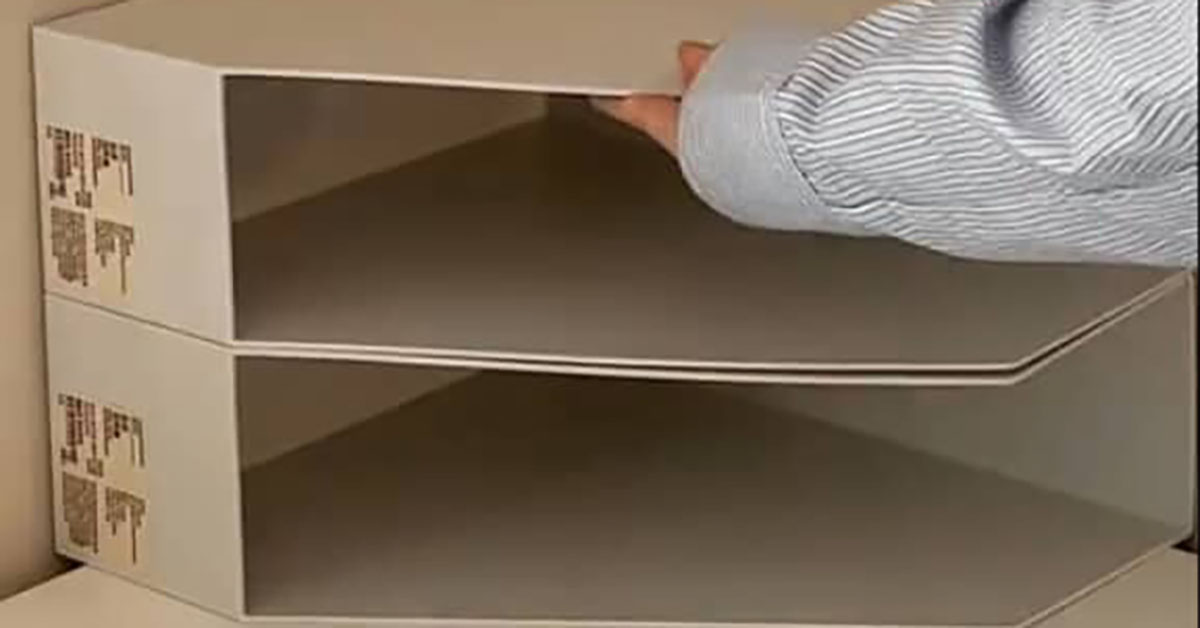 驚きの収納術！無印良品のファイルケース、2つ重ねるだけで劇的に変わる！TikTokで話題のアイデアをご紹介