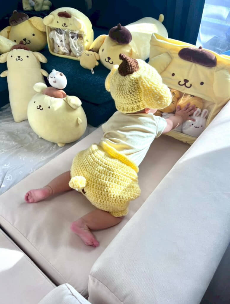 ポムポムプリンとポムポムプリン（娘さん）