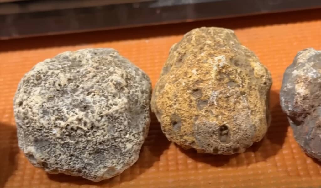 ただの石コロにしか見えないメノウの原石