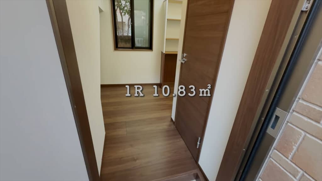 面積10平方メートルの超ミニマム物件の内見動画