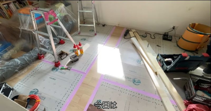 たった1部屋の子ども部屋を2部屋に区切りたい→壁紙のプロが挑むと……　見事な仕上がりに「すごい！」（1/3） | リフォーム・リノベーション・DIY ねとらぼ