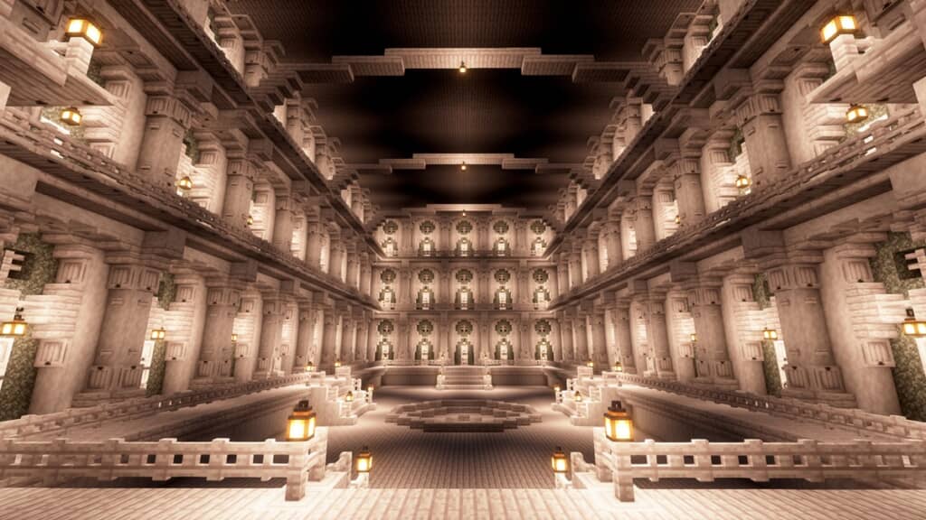 築き上げた地下宮殿