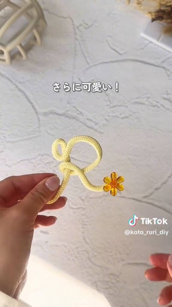 好きなビーズで飾り付け