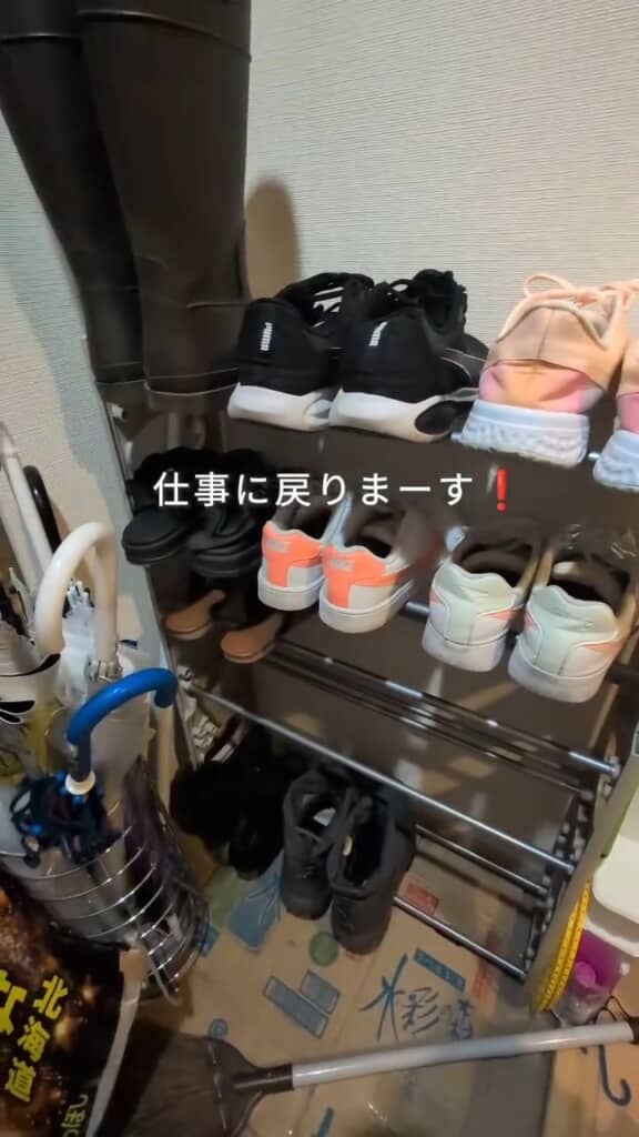 靴を整理したところでタイムアップ