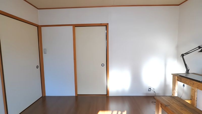 本棚を設ける予定の妻の仕事部屋