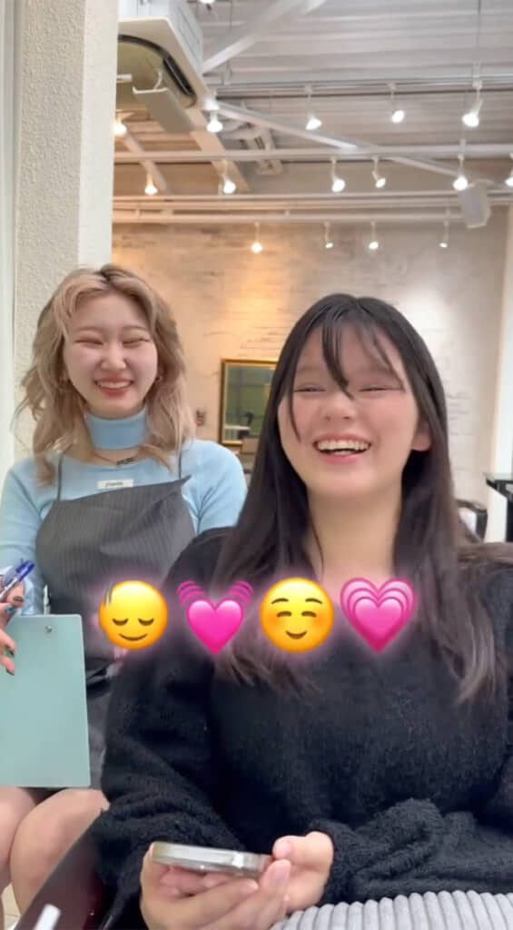 カウンセリングで安心したようで「おまかせ」をオーダーします