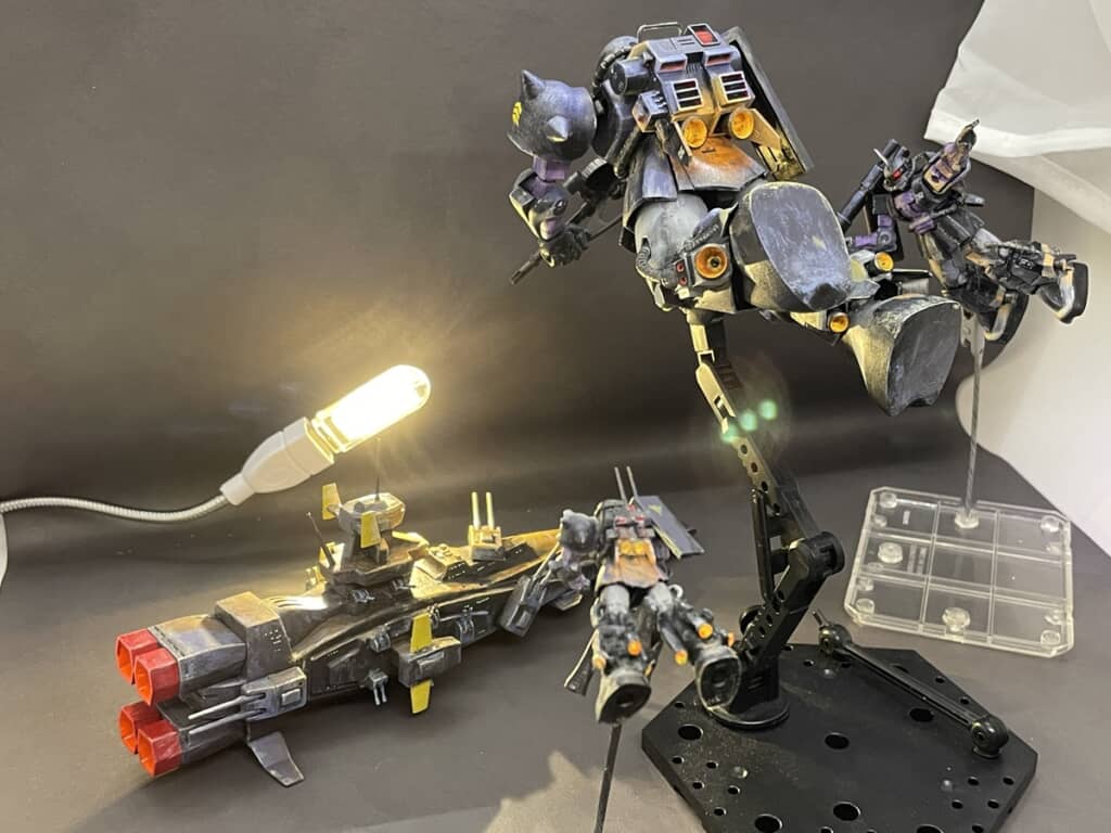 ボックスアート再現写真の撮影風景