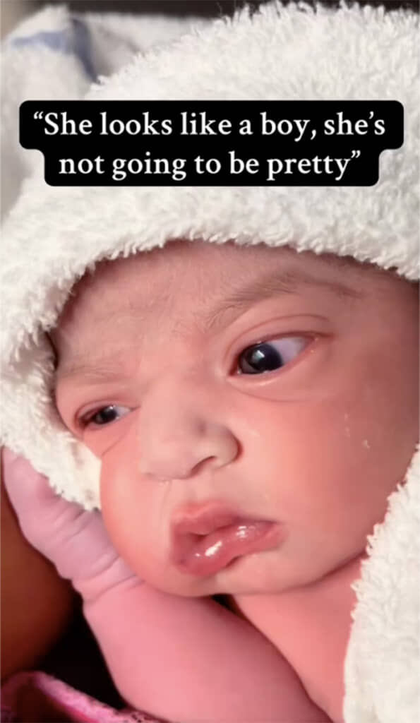 赤ちゃんの頃のNIAちゃん