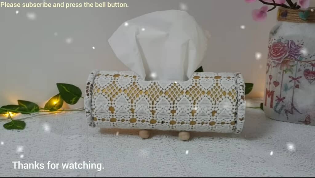 おしゃれなティッシュケースできました！