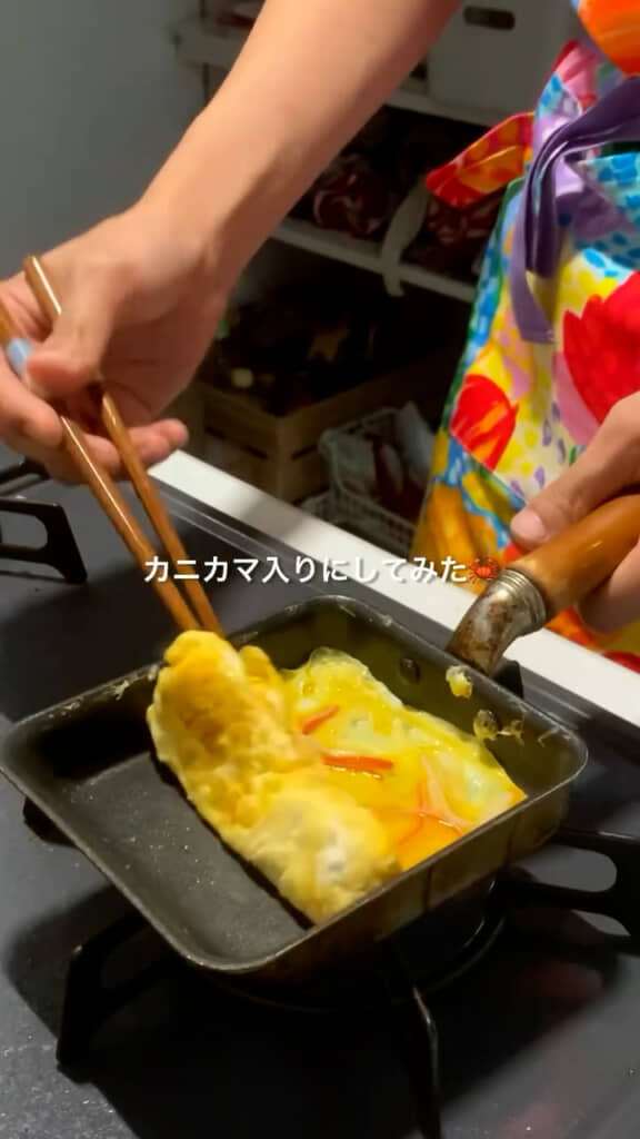 ハナさんのいち推し「カニカマ入りの卵焼き」