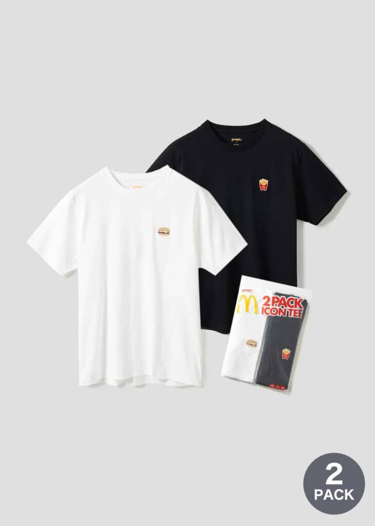 マクドナルド I'm hungry｜ビッグシルエットオープンカラーシャツ 新品 I'm hungry｜ビッグシルエットオープンカラーシャツ｜ユニ