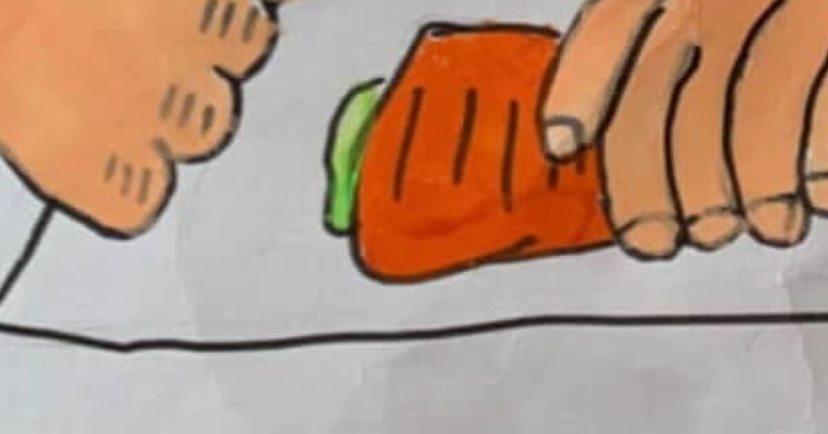 小5息子が急いで“母の絵”を描いたら……　「え？これはワタシ？」母困惑の仕上がりに「涙出るほど笑った！」 | 育児 ねとらぼ