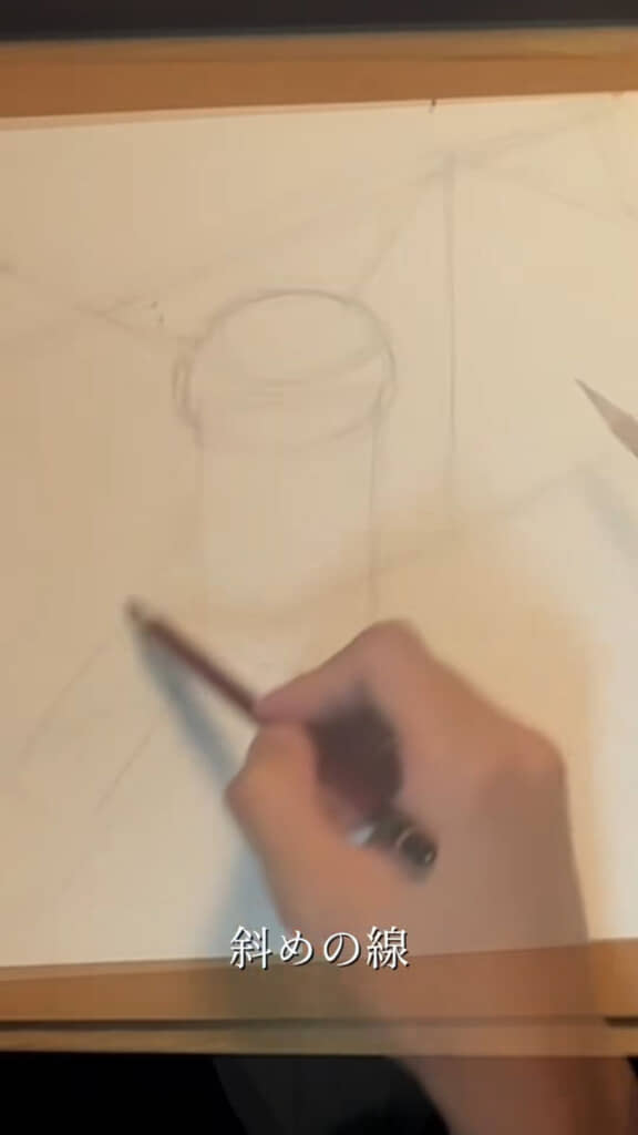 先生と同じように、アバウトな解説をしながら作画