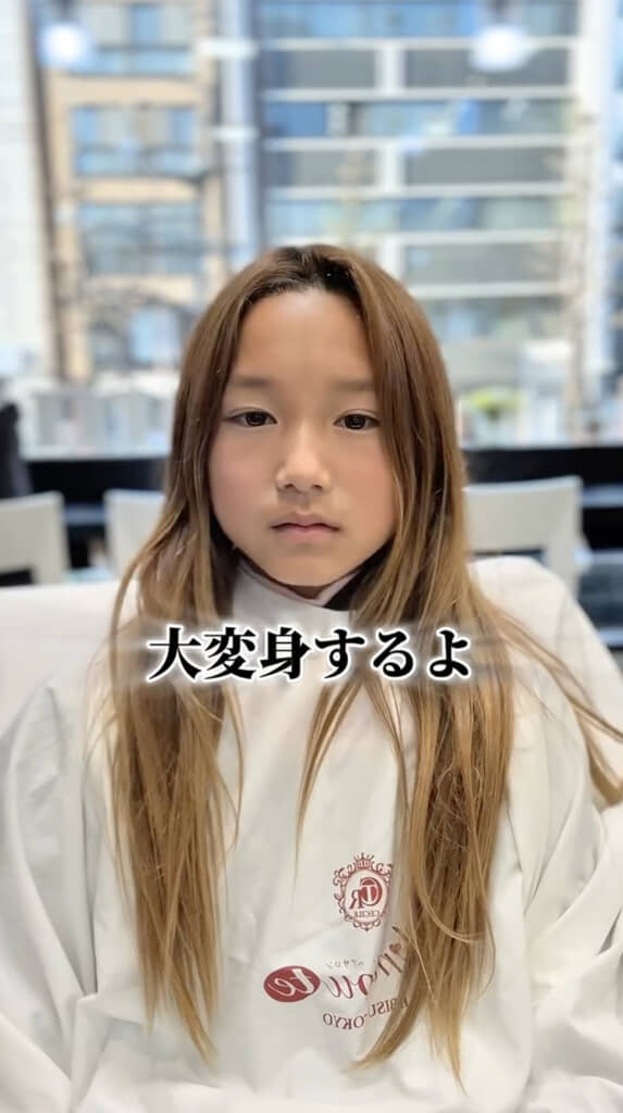 よく女の子に間違えられるというロングヘアの男の子