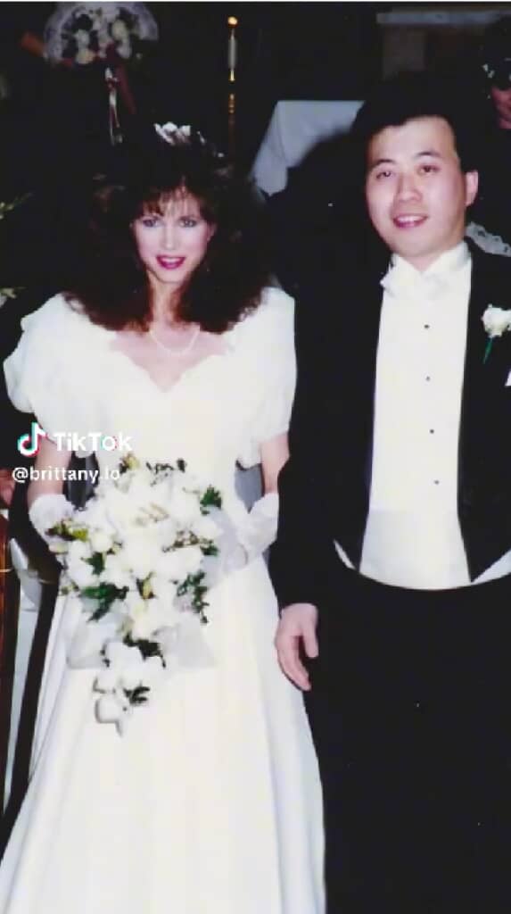 36年前のウェディングドレス姿