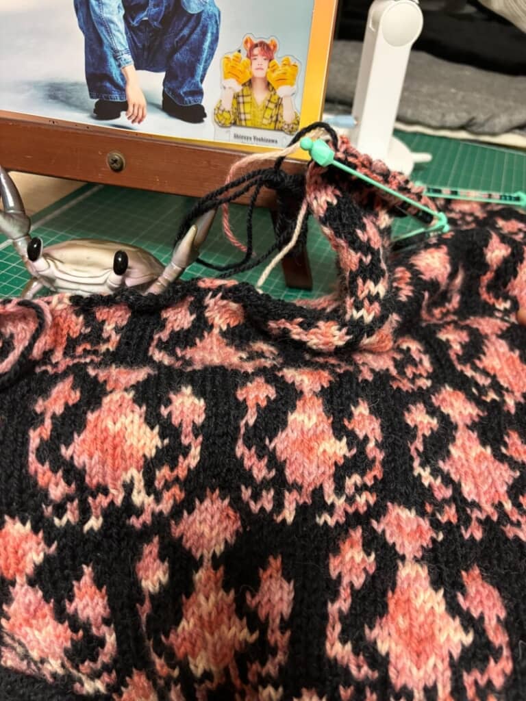 ニットの制作過程